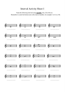 Interval Activity by Y. Johnson - free download on MusicaNeo