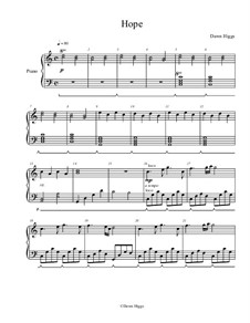 Hope by D. Higgs - sheet music on MusicaNeo