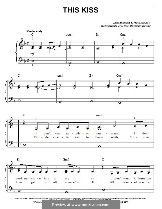 This Kiss (Faith Hill) by A. Roboff, B.N. Chapman, R. Lerner on MusicaNeo