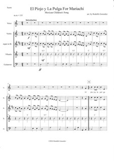 El Piojo Y La Pulga by folklore - sheet music on MusicaNeo