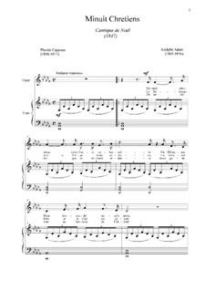 O Holy Night Christmas 2017 Sheet music for Piano, Soprano, Tenor, Baritone  & more instruments (SATB)