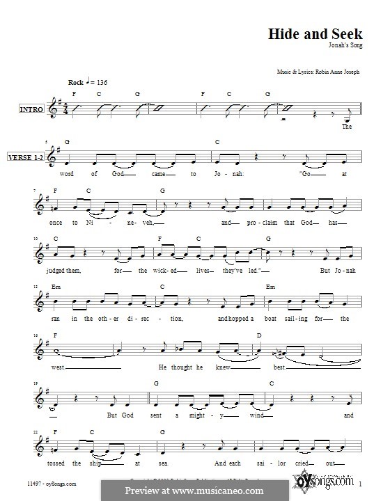Hide & Seek Sheet Music (Piano)