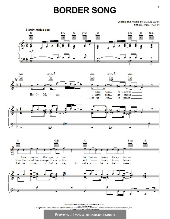 Sacrifice by E. John - sheet music on MusicaNeo