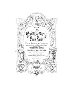 Concerto for Violin and Orchestra No.11 in G Major, Op.70 by L. Spohr ...