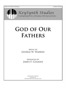 God of Our Fathers by G.W. Warren - sheet music on MusicaNeo