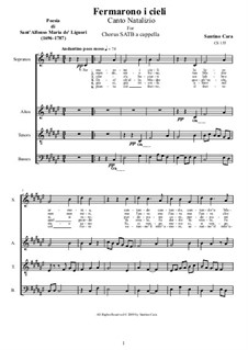 Fermarono i cieli by S. Cara - sheet music on MusicaNeo