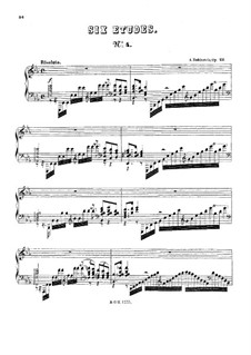 ☆ Rubinstein-Etude No.6 Sheet Music pdf, - Free Score Download ☆