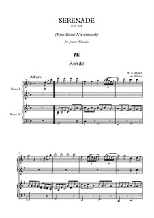 Rondo (Little Night Music, K.525) By W.A. Mozart - Sheet Music On.