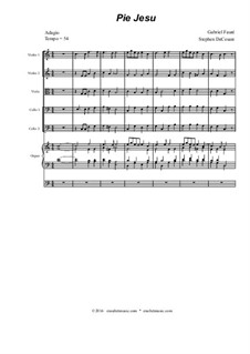 Pie Jesu From Requiem - String Orchestra (Score Parts) - Pie Jesu