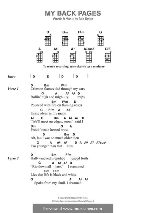 my-back-pages-by-b-dylan-sheet-music-on-musicaneo