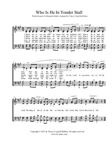 Who Is He In Yonder Stall (SATB) By B.R. Hanby - Free Download On MusicaNeo