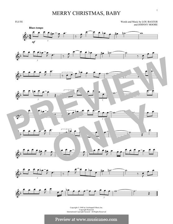Merry Christmas Baby By J Moore L Baxter Sheet Music On Musicaneo