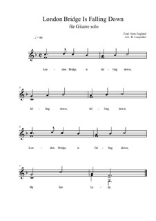 London Bridge by folklore - sheet music on MusicaNeo