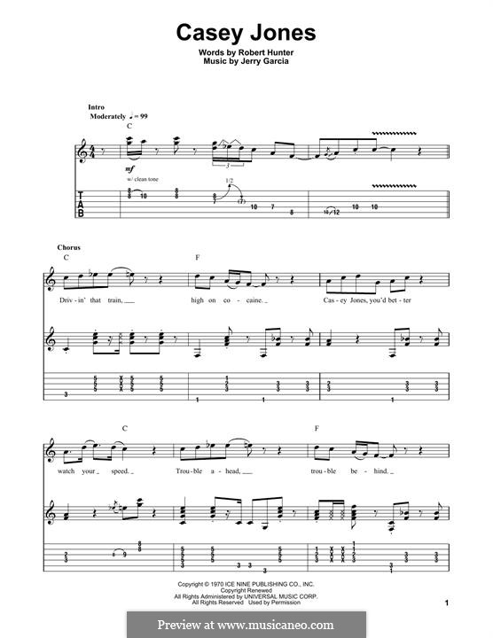 Candyman (Grateful Dead) by J. Garcia, R. Hunter - sheet music on MusicaNeo