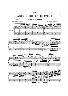 Quartet No.6 In B Flat Major (Six String Quartets, Op.18) By L.v ...