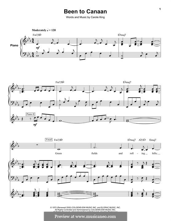 Been to Canaan by C. King - sheet music on MusicaNeo