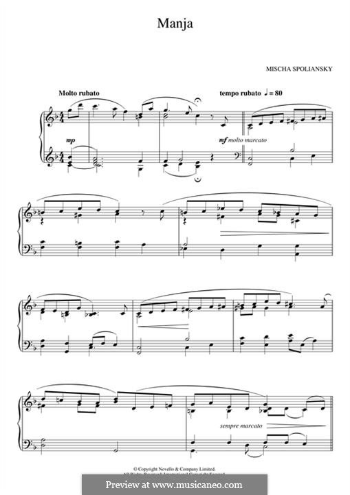 Manja by M. Spoliansky - sheet music on MusicaNeo