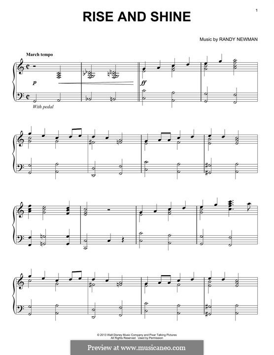 Rise and Shine by R. Newman - sheet music on MusicaNeo