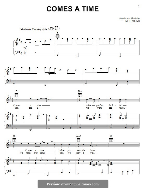 Comes a Time by N. Young - sheet music on MusicaNeo