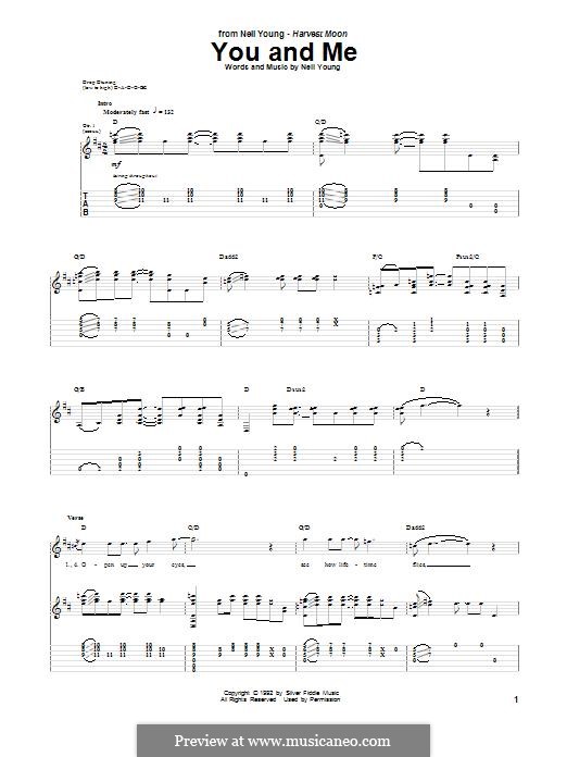 You and Me by N. Young - sheet music on MusicaNeo