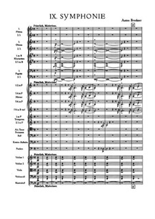 Symphony No.9 In D Minor, WAB 109 By A. Bruckner - Sheet Music On MusicaNeo