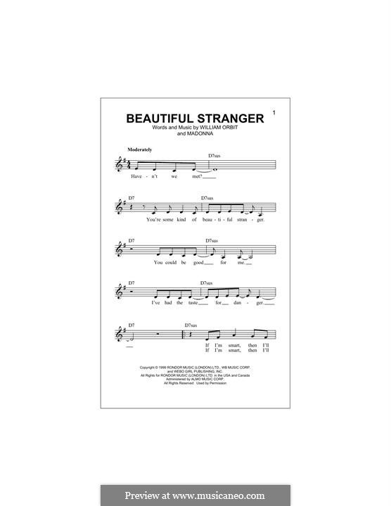 Beautiful Stranger by Madonna, W. Orbit sheet music on