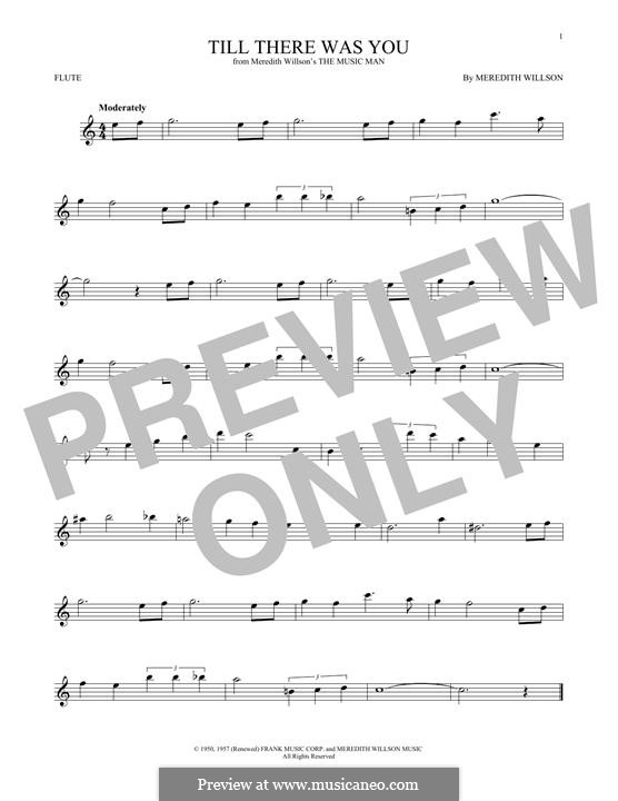 Till There Was You by M. Willson - sheet music on MusicaNeo