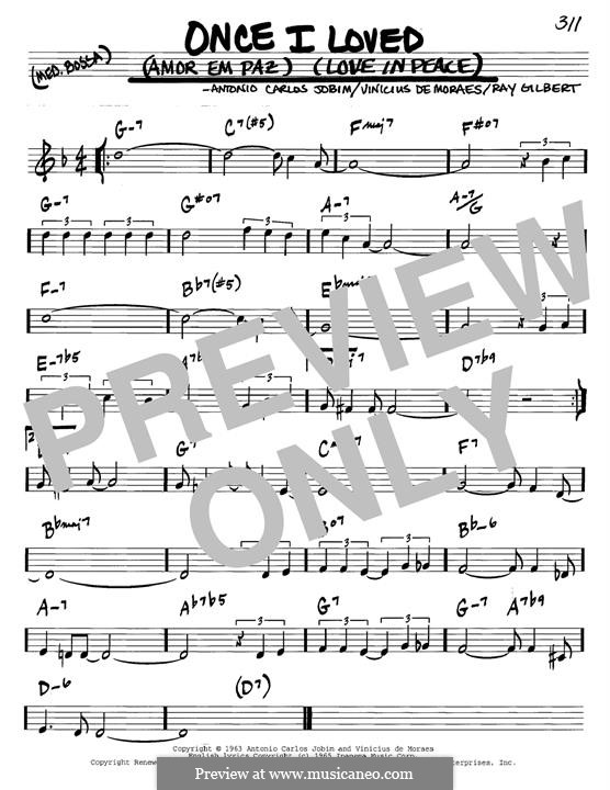 Once I Loved (Amor em Paz) by A.C. Jobim - sheet music on MusicaNeo