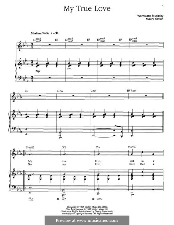 True Love Sheet Music (Piano)