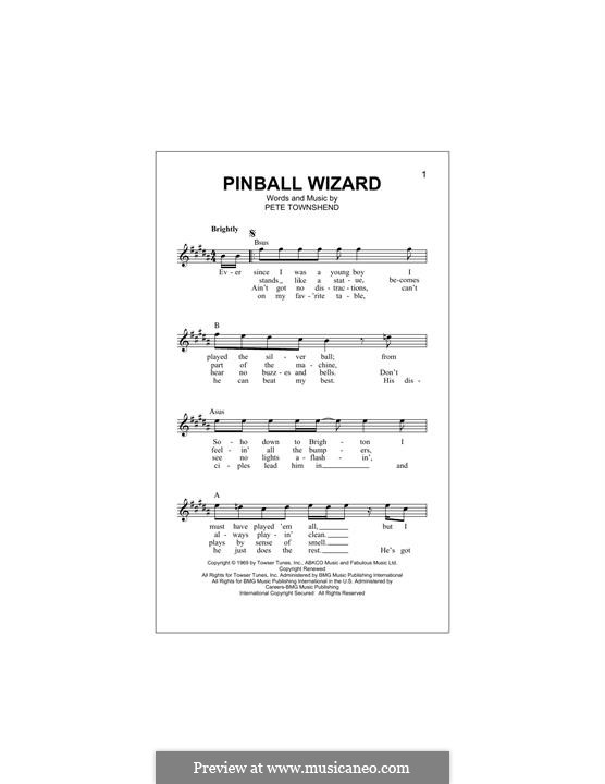 pinball wizard chords