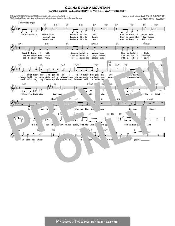 gonna-build-a-mountain-by-a-newley-sheet-music-on-musicaneo