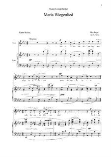 Simple Songs, Op.76 By M. Reger - Sheet Music On MusicaNeo