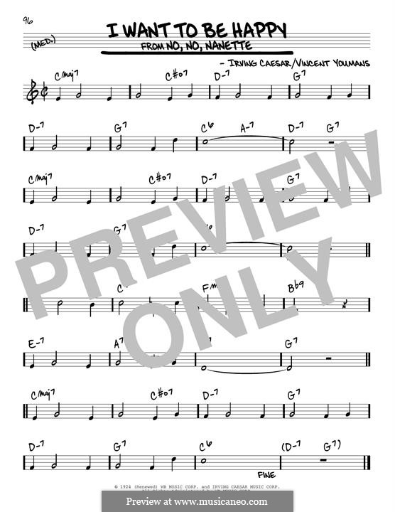 I Want To Be Happy by V. Youmans - sheet music on MusicaNeo