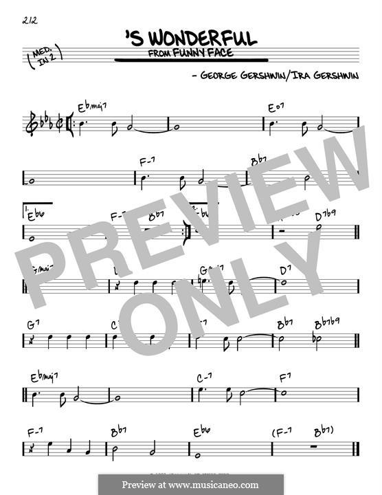 'S Wonderful By G. Gershwin - Sheet Music On MusicaNeo