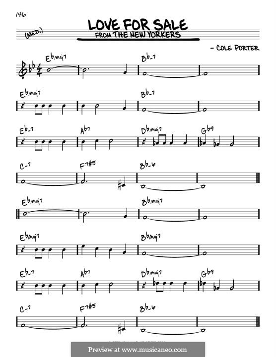 Love For Sale By C Porter Sheet Music On Musicaneo