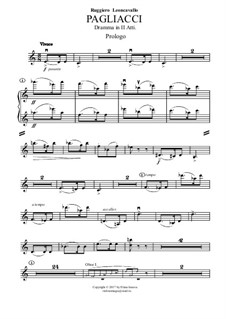 Qual fiamma - Stridono lassu, From 'Pagliacci' sheet music for soprano and  piano