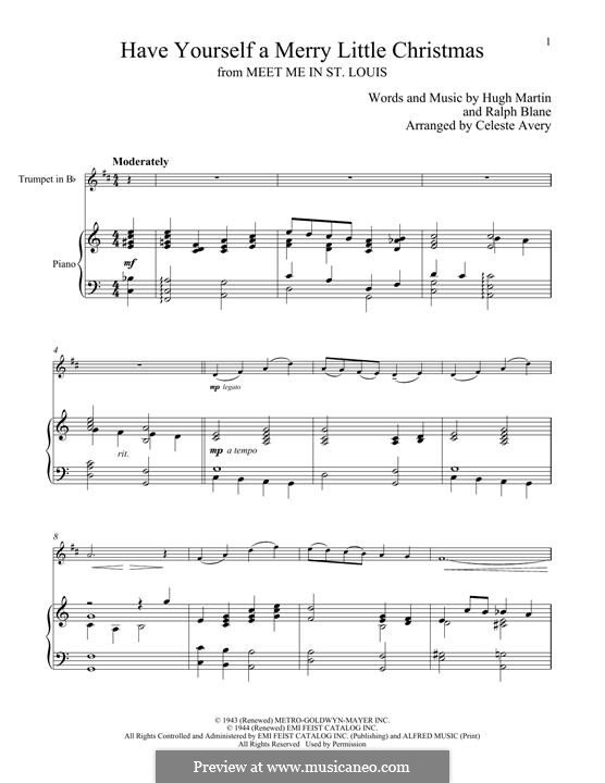 Have Yourself a Merry Little Christmas by H. Martin, R. Blane on MusicaNeo