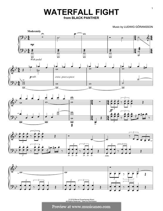 Waterfall Fight by L. Goransson - sheet music on MusicaNeo