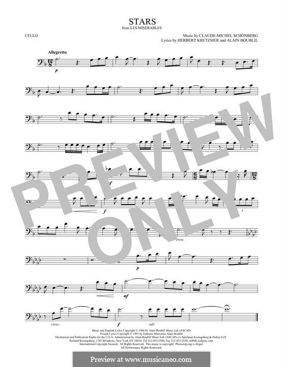 Stars Les Miserables By C Schonberg Sheet Music On Musicaneo