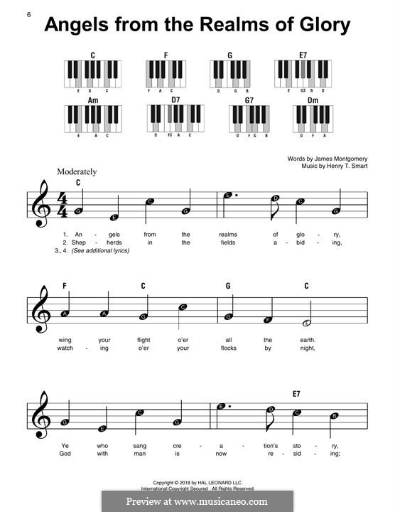 Angels, from the Realms of Glory by H. Smart - sheet music on MusicaNeo