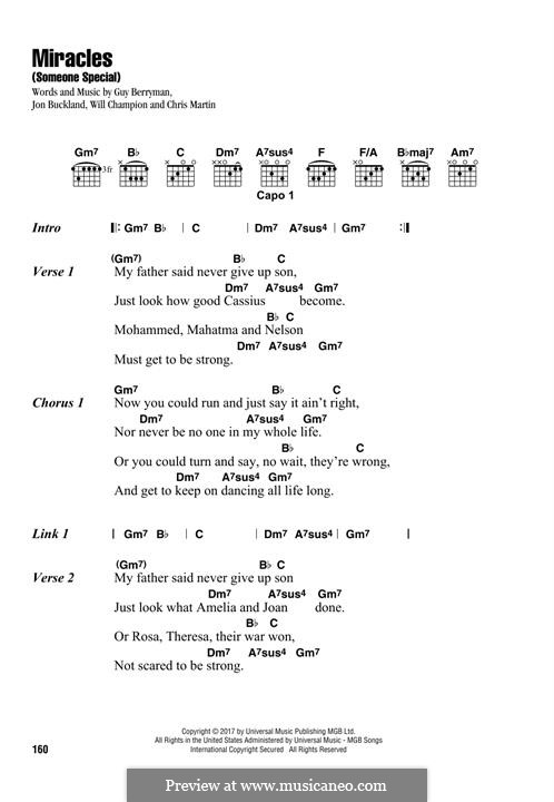 Miracles (Someone Special) by C. Martin, G. Berryman, J. Buckland, W ...