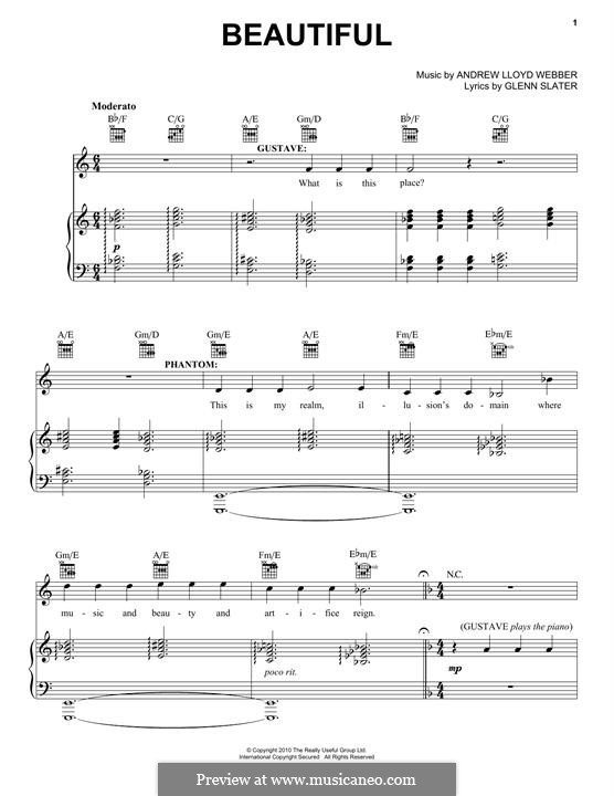 Beautiful by A.L. Webber - sheet music on MusicaNeo