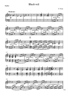 Вальс 'Чёрная вуаль' by E. Doga - sheet music on MusicaNeo