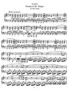 sonata in b-flat major, d. 960