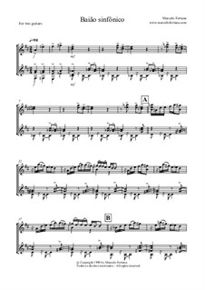 Baião sinfônico by Marcelo Fortuna - sheet music on MusicaNeo