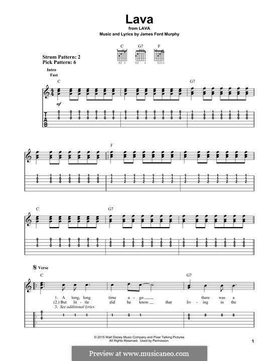 Lava (from Lava) by J. Murphy - sheet music on MusicaNeo