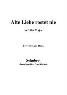 Alte Liebe rostet nie (Old Love Never Dies), D.477 by F. Schubert on