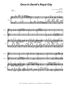 Once in Royal David's City by H.J. Gauntlett - sheet music on MusicaNeo