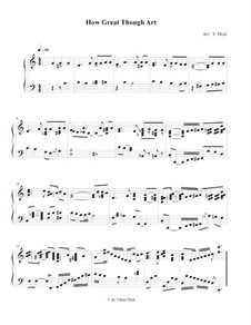 How Great Thou Art for String Quartet Sheet music for Violin