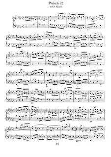 Prelude And Fugue No.22 In B Flat Minor, BWV 891 (The Well-Tempered ...